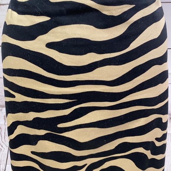 Jones New York Animal Print Cotton Skirt - Picture 3 of 5